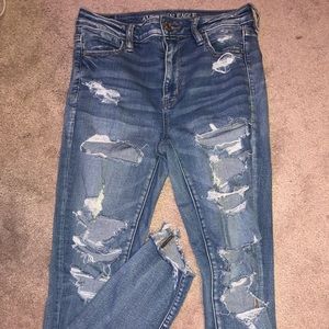 American Eagle next level stretch distressed jeans